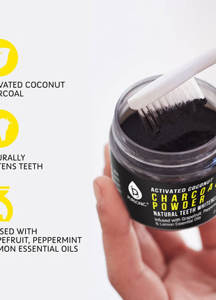 Activated Coconut Charcoal Powder Natural Teeth Whitener