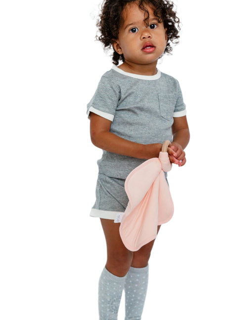 Ribbed Bamboo 2 Piece Shorts Set