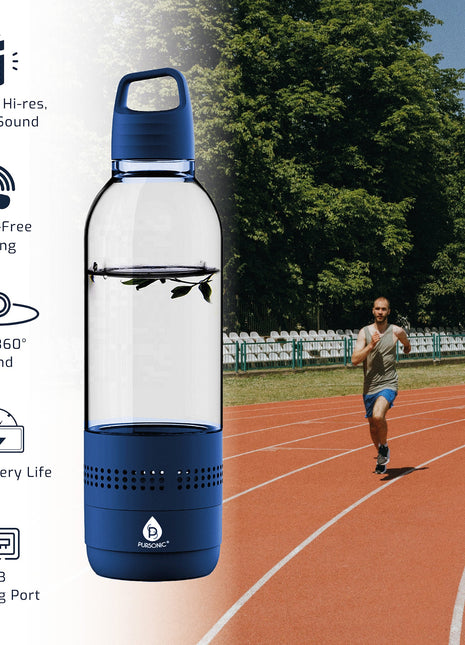 Pursonic 2-in-1 Water Bottle with Built-In Wireless Speaker