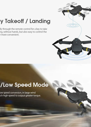 4K HD Dual Camera RC FPV WiFi Portable Wide Angle Foldable Quadcopter Drone