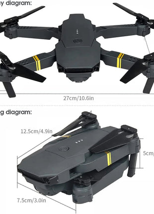 4K HD Dual Camera RC FPV WiFi Portable Wide Angle Foldable Quadcopter Drone