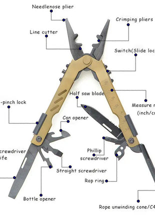 Multitool Multifunctional Stainless steel Pliers